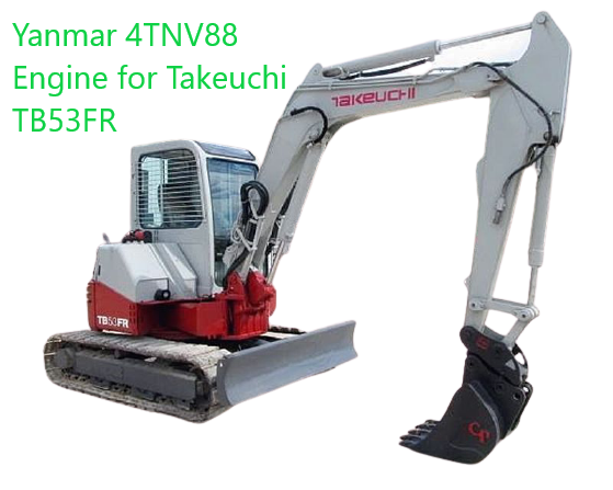 Yanmar 4TNV88-QTBZ Engine for Takeuchi TB53FR